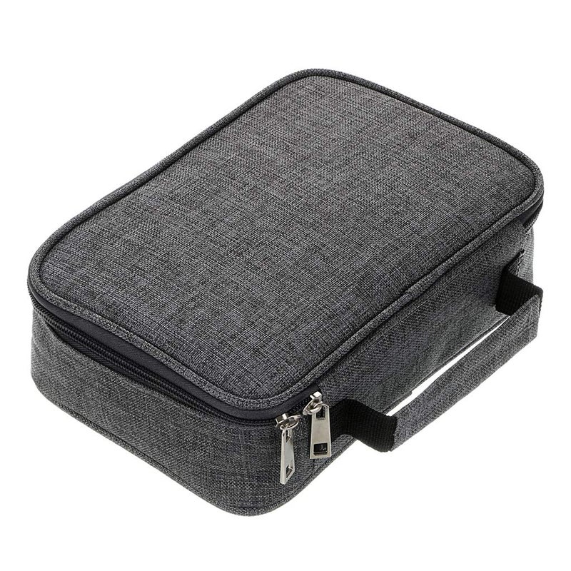 BTSKYÂ® High Capacity Zipper Pens Pencil Case- Multi-Functional Stationery Pencil Pouch 72 Slots Colored Pencil Case Portable Pencil Bags With 2 Removable Sleeves Grey - Image 1